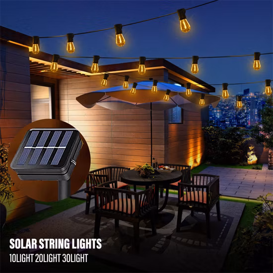 Luce natalizia su misura per la decorazione natalizia a energia solare UE (10M